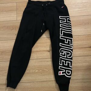 Tommy Hilfiger Black Joggers with Bold Logo